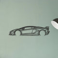 Lamborghini Aventador Classic Silhouette Metal Wall Art - Tinvibe
