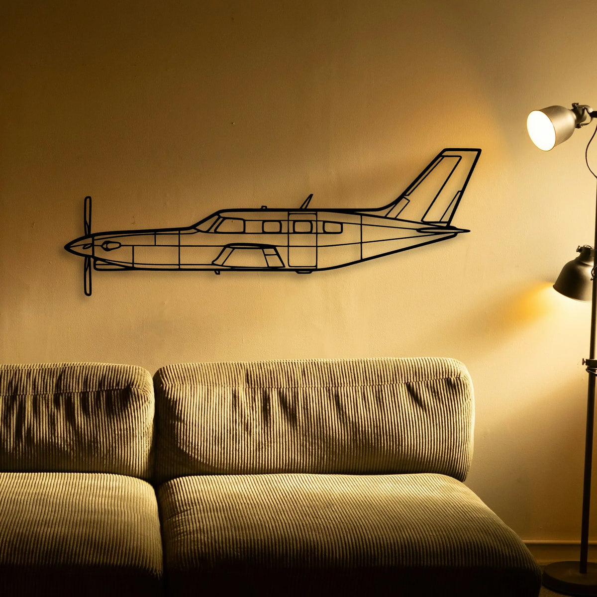 Lancaster Mk I Classic Aircraft Silhouette Metal Wall Art - Tinvibe