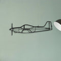 Learjet 60 Classic Aircraft Silhouette Metal Wall Art - Tinvibe