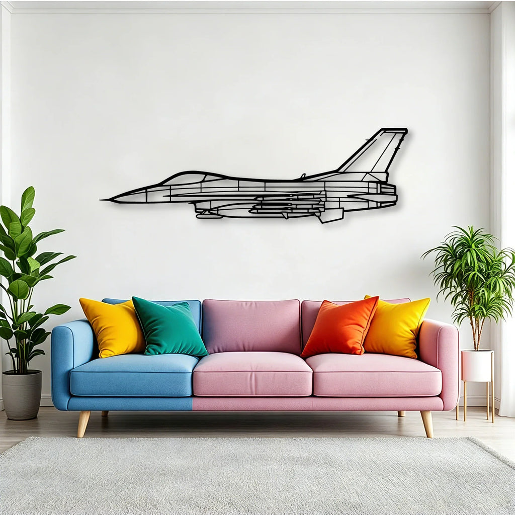 Lgm 35 Sentinel Classic Aircraft Silhouette Metal Wall Art - Tinvibe