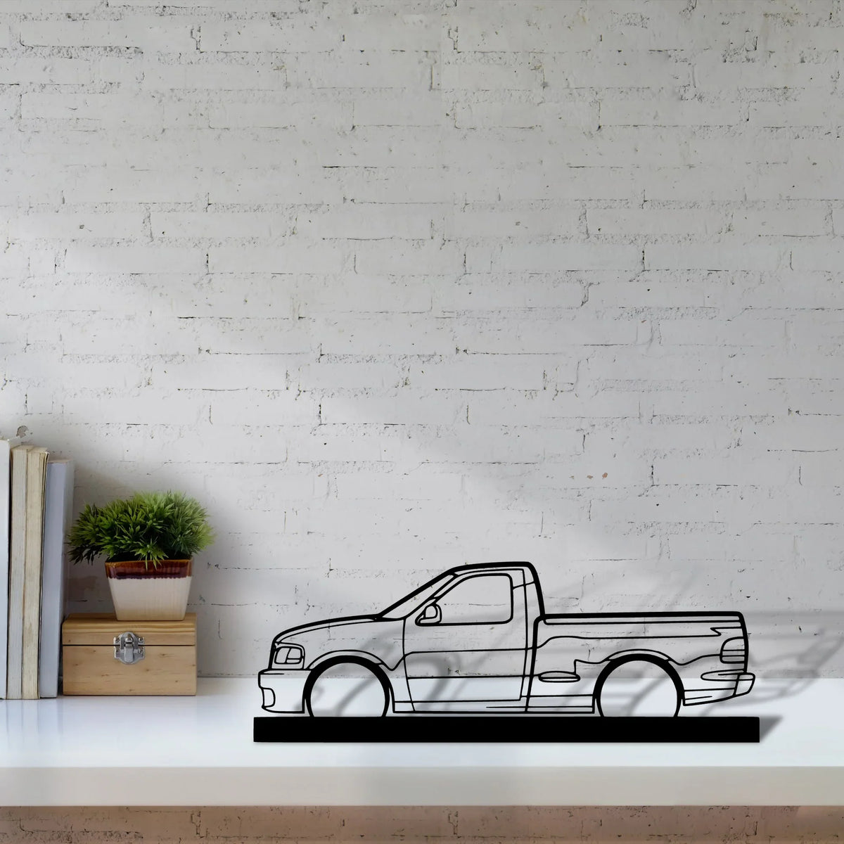 lightning-sv-f150-2004 Silhouette Metal Art Stand - Tinvibe