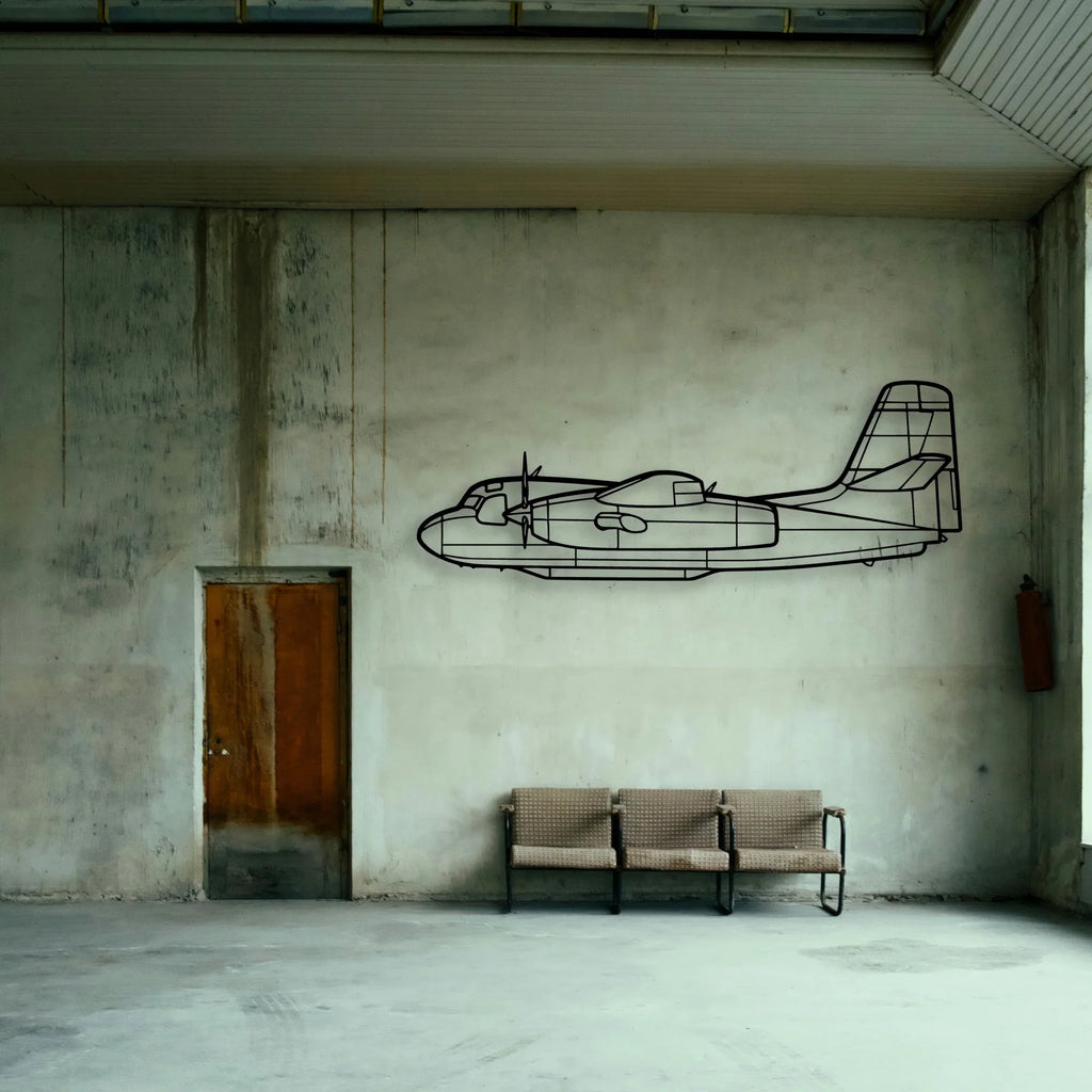 M20E Classic Aircraft Silhouette Metal Wall Art - Tinvibe