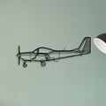M20M Classic Aircraft Silhouette Metal Wall Art - Tinvibe