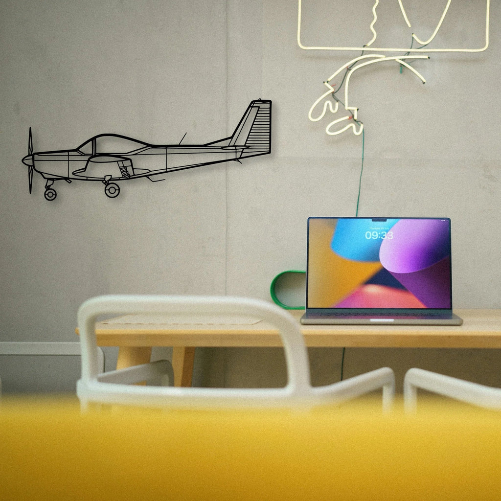 M20M Classic Aircraft Silhouette Metal Wall Art - Tinvibe