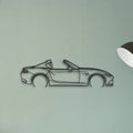 Mazda MX5 RF Classic Silhouette Metal Wall Art - Tinvibe