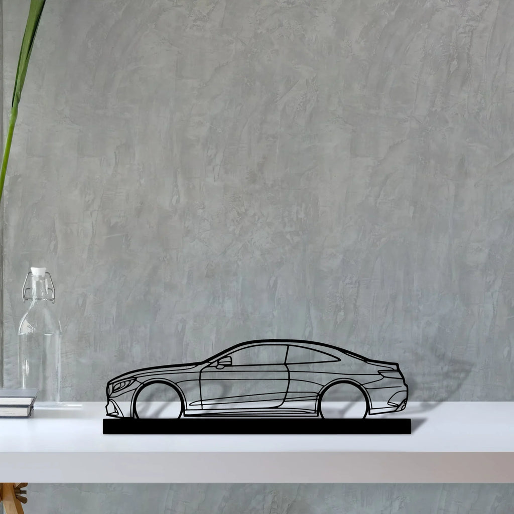 mercedes-s63-coupe Silhouette Metal Art Stand - Tinvibe