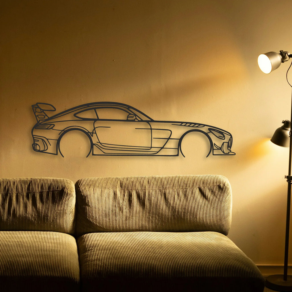 Mercedes AMG GT Classic Silhouette Metal Wall Art - Tinvibe