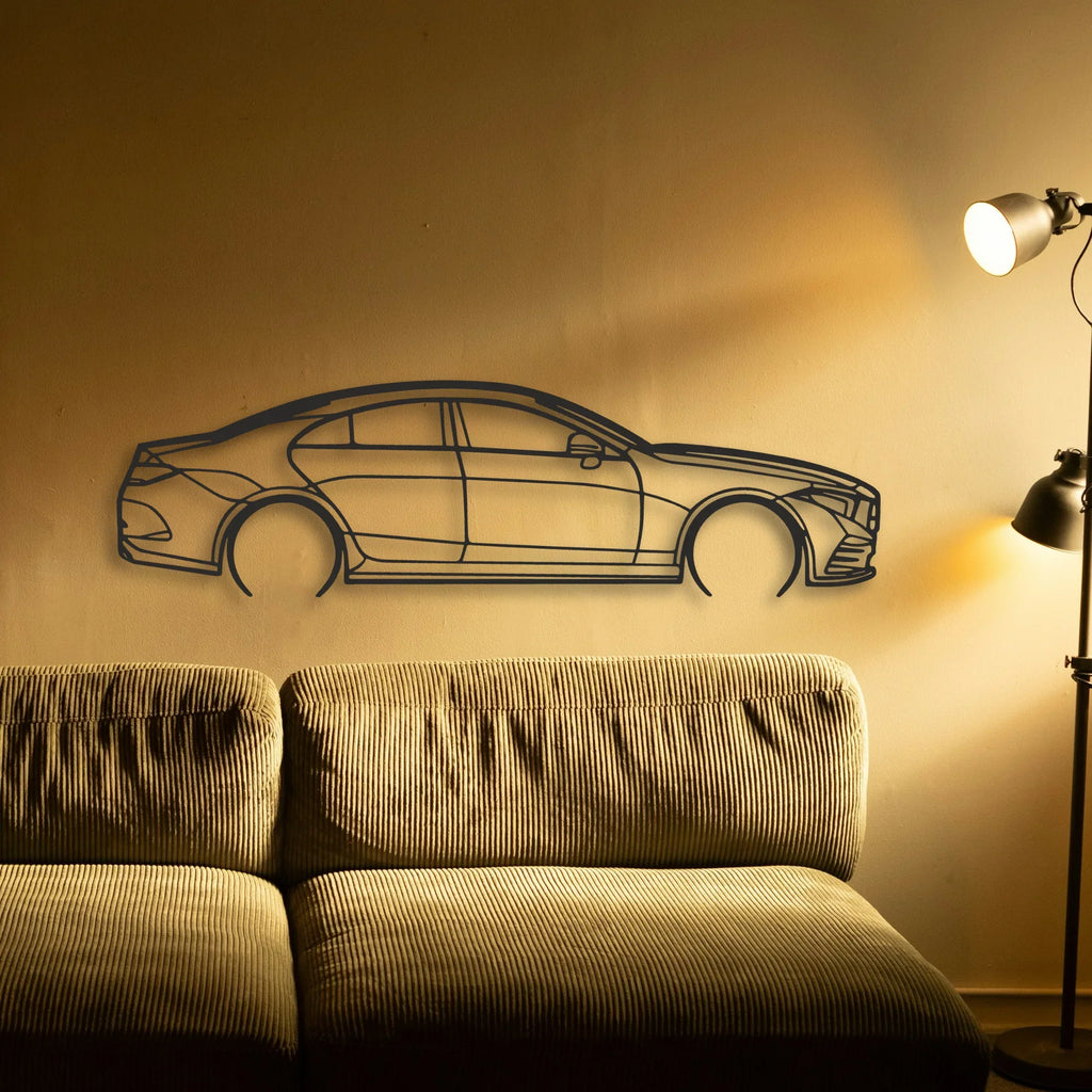 Mercedes CLS Classic Silhouette Metal Wall Art - Tinvibe