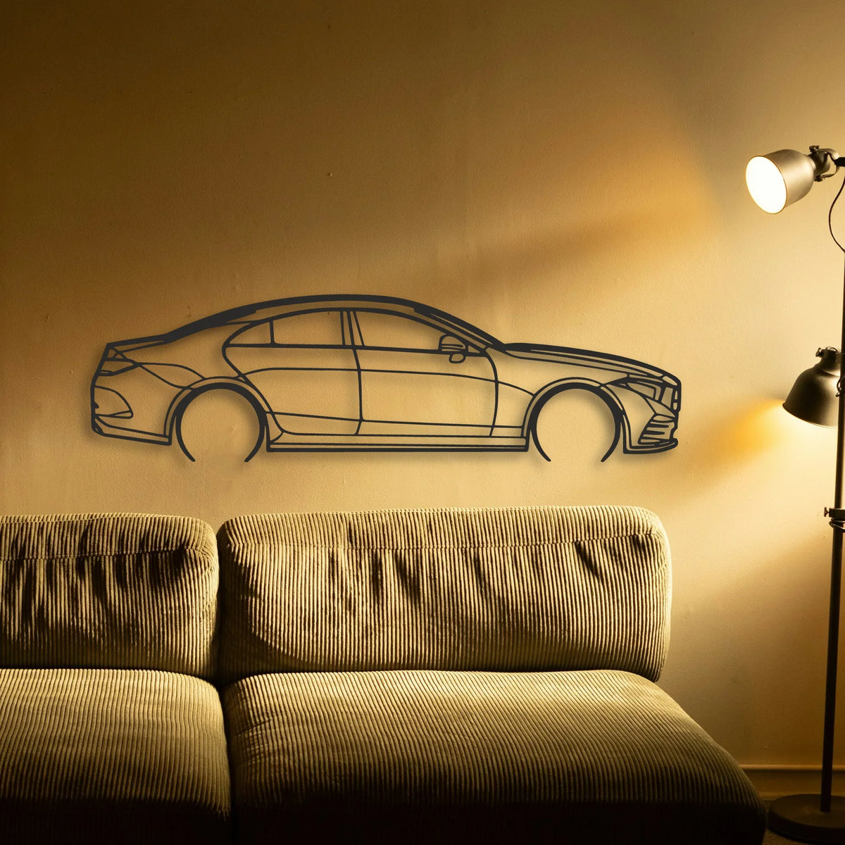 Mercedes CLS Classic Silhouette Metal Wall Art - Tinvibe