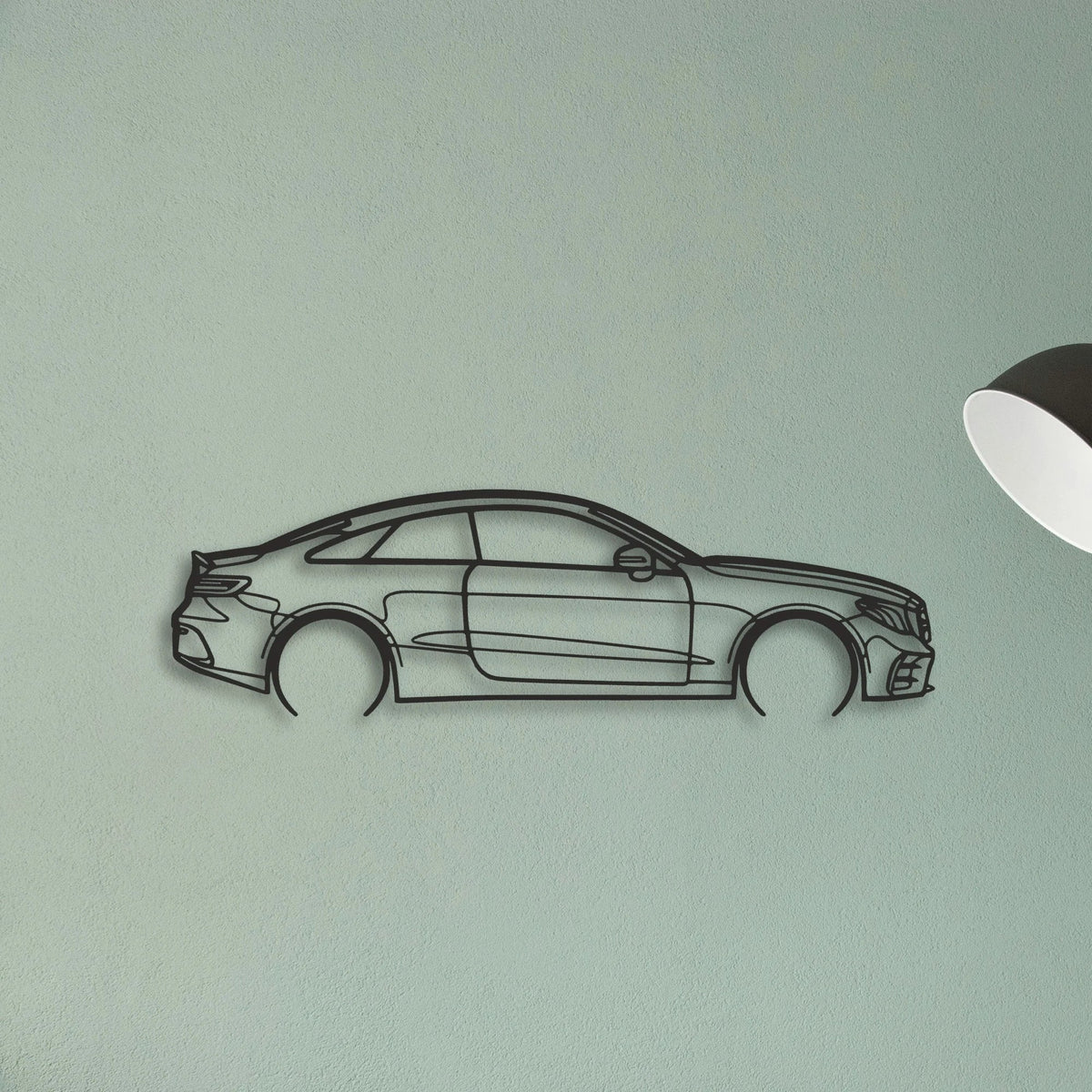 Mercedes E53 AMG Classic Silhouette Metal Wall Art - Tinvibe