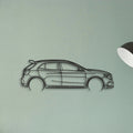 Mercedes GLA 45 Classic Silhouette Metal Wall Art - Tinvibe