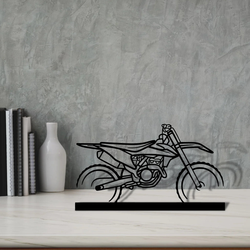 motocross Silhouette Metal Art Stand - Tinvibe