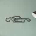 Mustang Classic Silhouette Metal Wall Art - Tinvibe