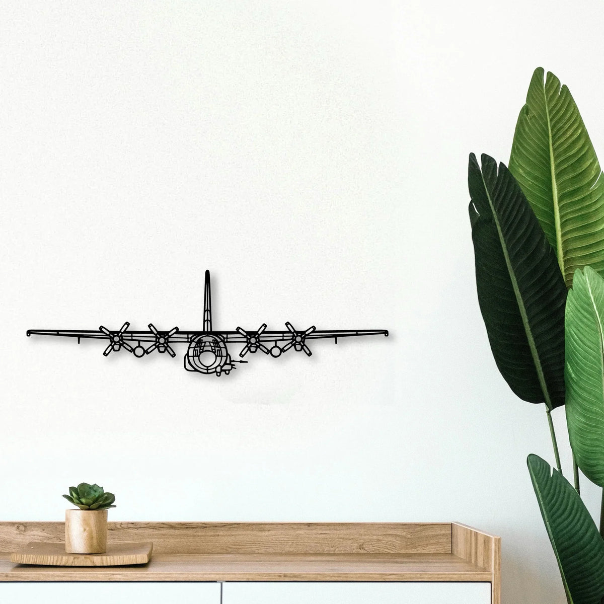 N3N 3 Classic Aircraft Silhouette Metal Wall Art - Tinvibe
