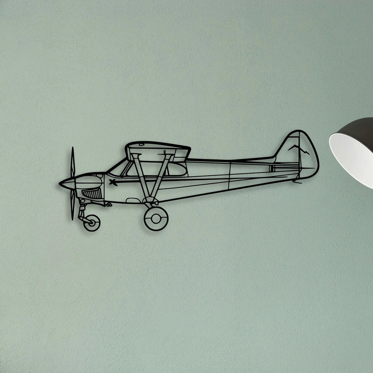 Nxcub Classic Aircraft Silhouette Metal Wall Art - Tinvibe