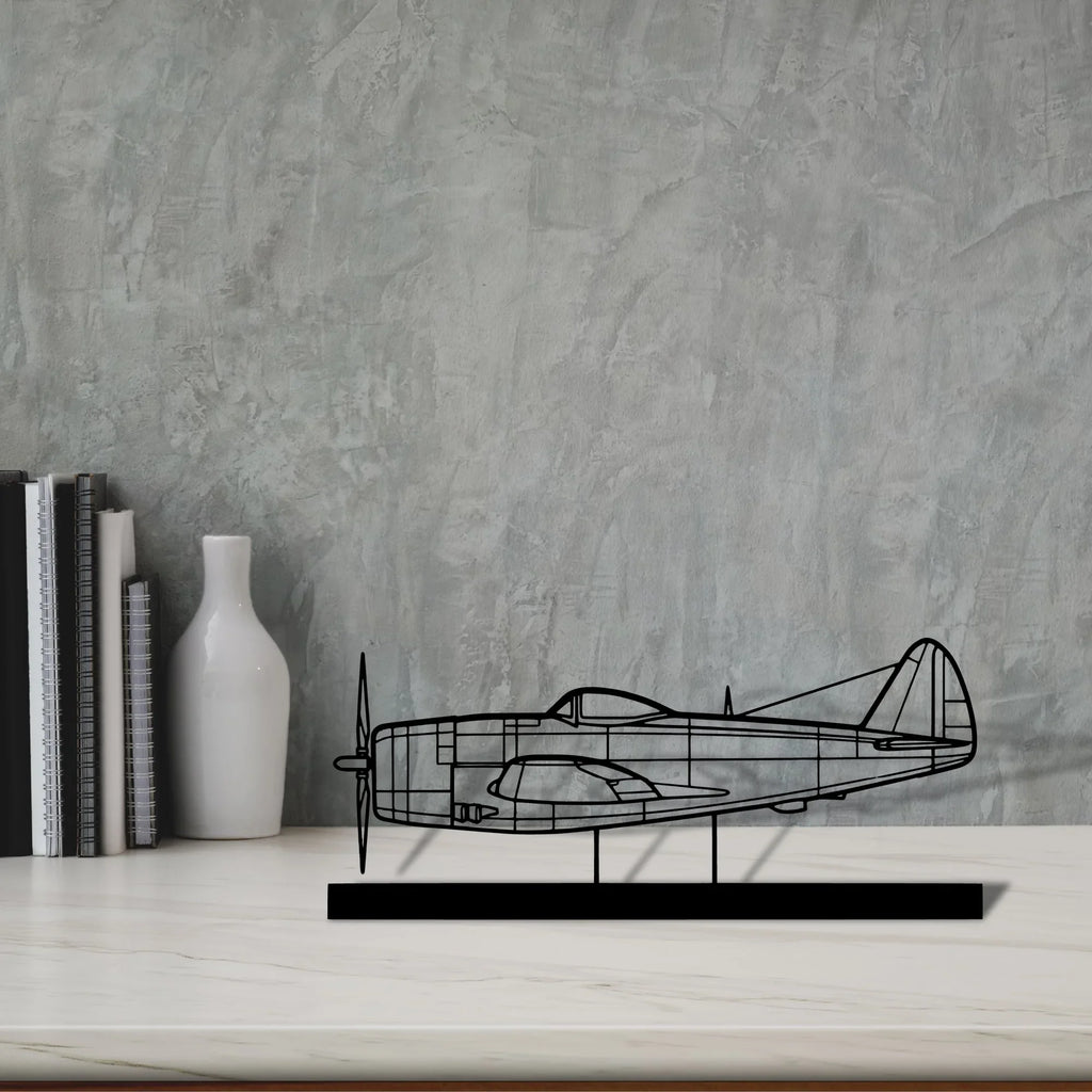 p-47d-2 Silhouette Metal Art Stand - Tinvibe