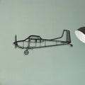 PA 28 Classic Aircraft Silhouette Metal Wall Art - Tinvibe