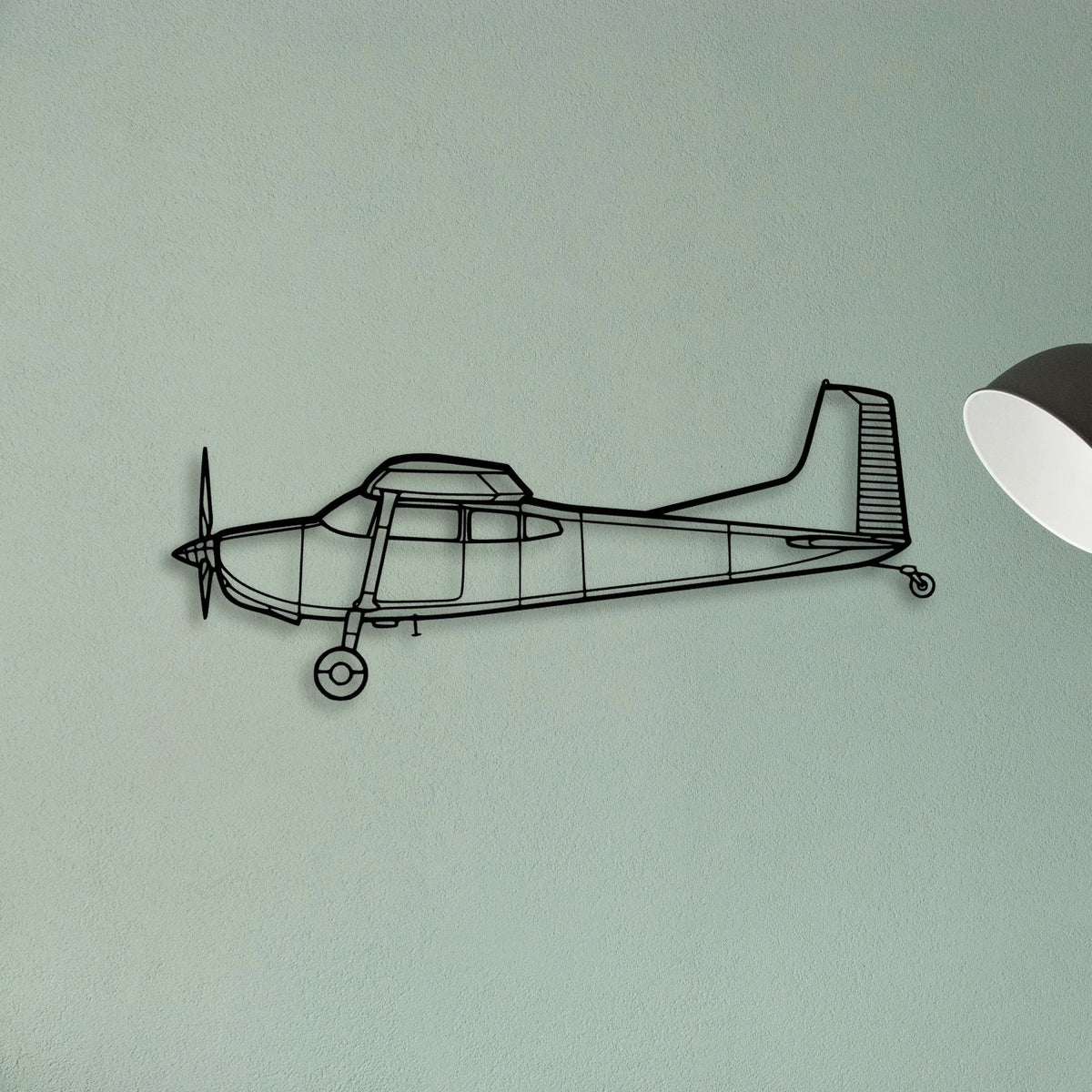 PA 28 Classic Aircraft Silhouette Metal Wall Art - Tinvibe