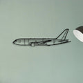 PA 38 Tomahawk Classic Aircraft Silhouette Metal Wall Art - Tinvibe