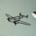 PA 46 350P Malibu Mirage Classic Aircraft Silhouette Metal Wall Art - Tinvibe