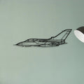 Panavia Tornado Classic Aircraft Silhouette Metal Wall Art - Tinvibe