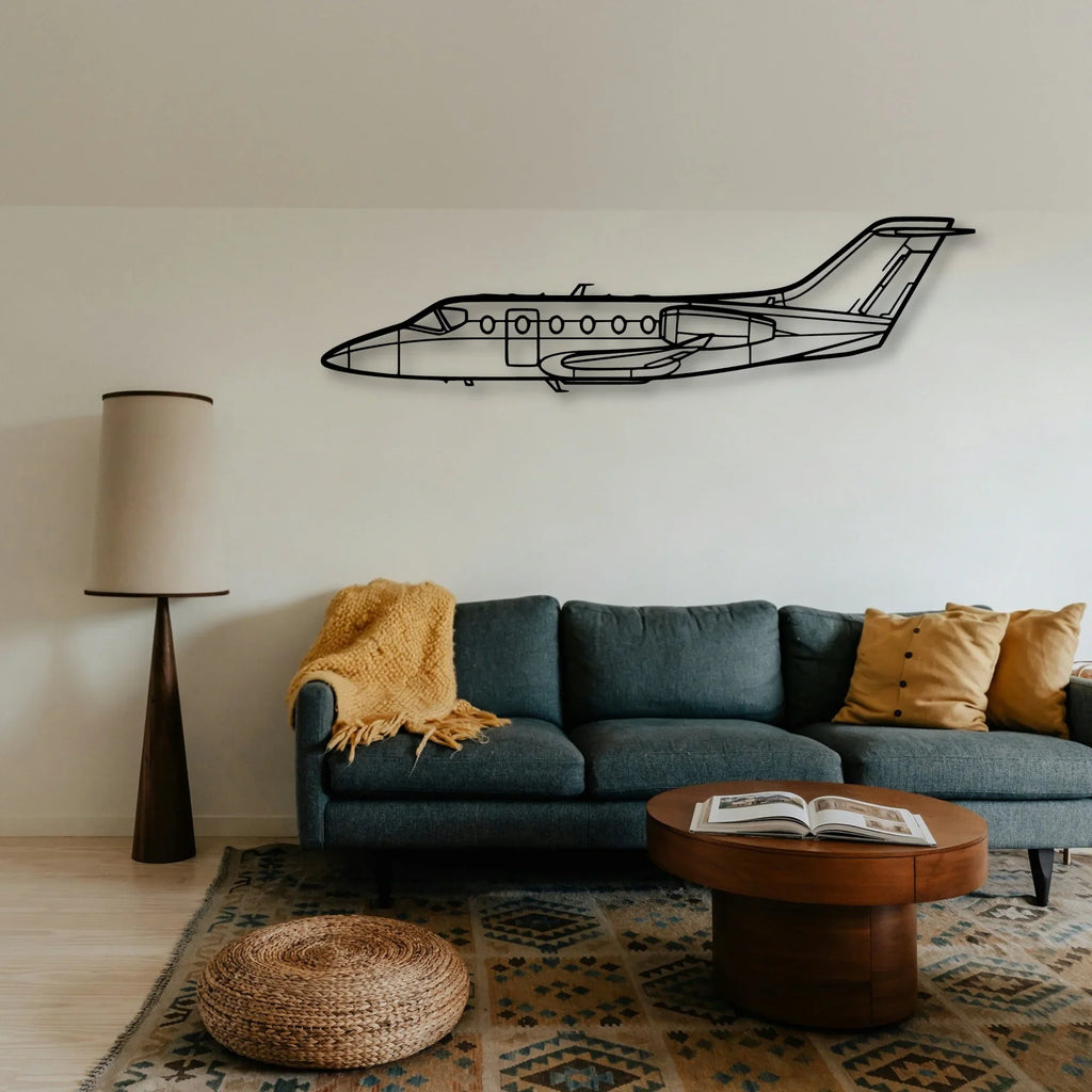 Phenom 300 Classic Aircraft Silhouette Metal Wall Art - Tinvibe