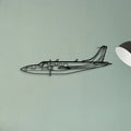 Piper Aerostar 600A Classic Aircraft Silhouette Metal Wall Art - Tinvibe