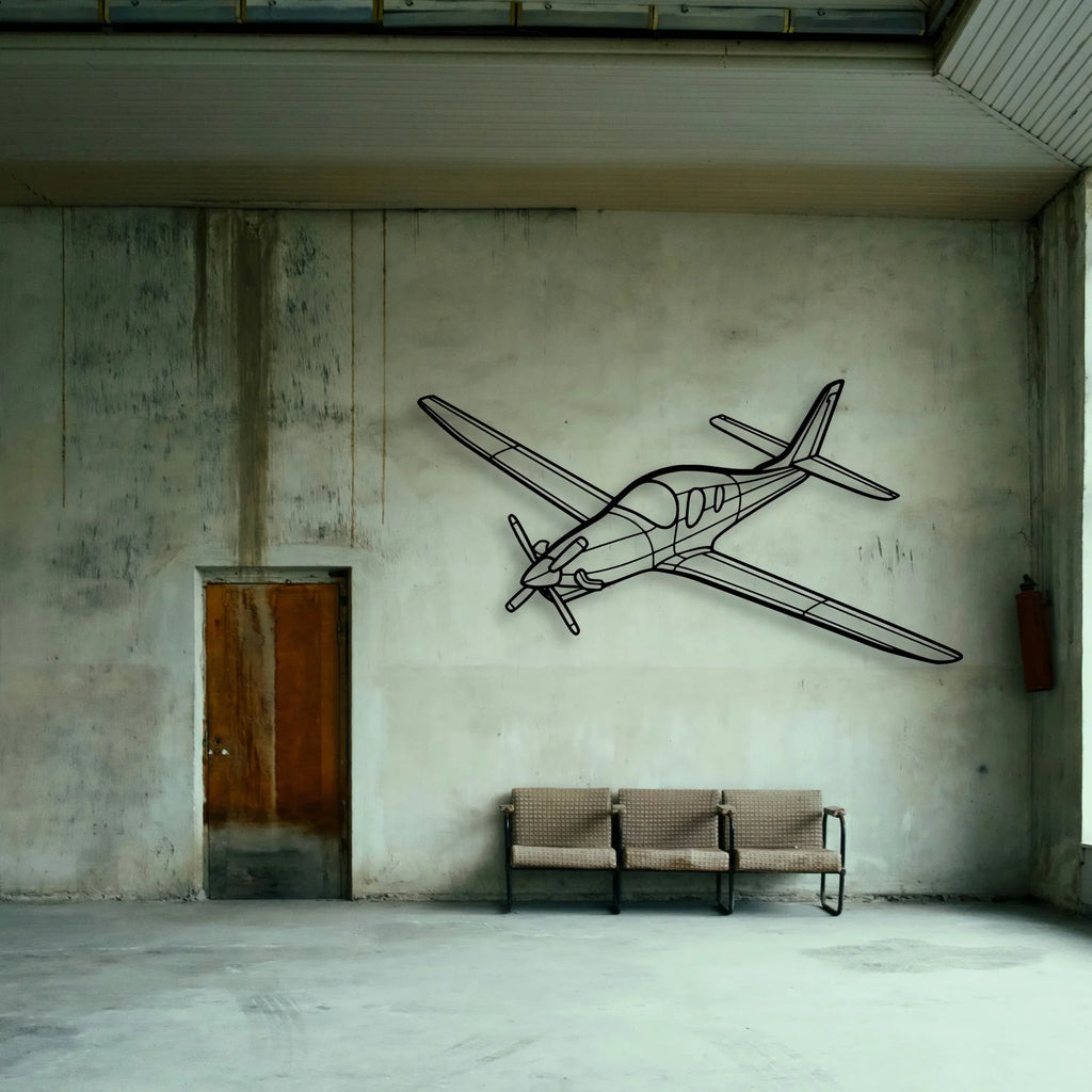 Piper J 3 Cub Classic Aircraft Silhouette Metal Wall Art - Tinvibe