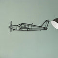 Piper Classic Aircraft Silhouette Metal Wall Art - Tinvibe
