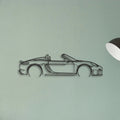 Porsche 718 Spider 2020 Classic Silhouette Metal Wall Art - Tinvibe