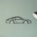 Porsche 911 Model 996 Classic Silhouette Metal Wall Art - Tinvibe