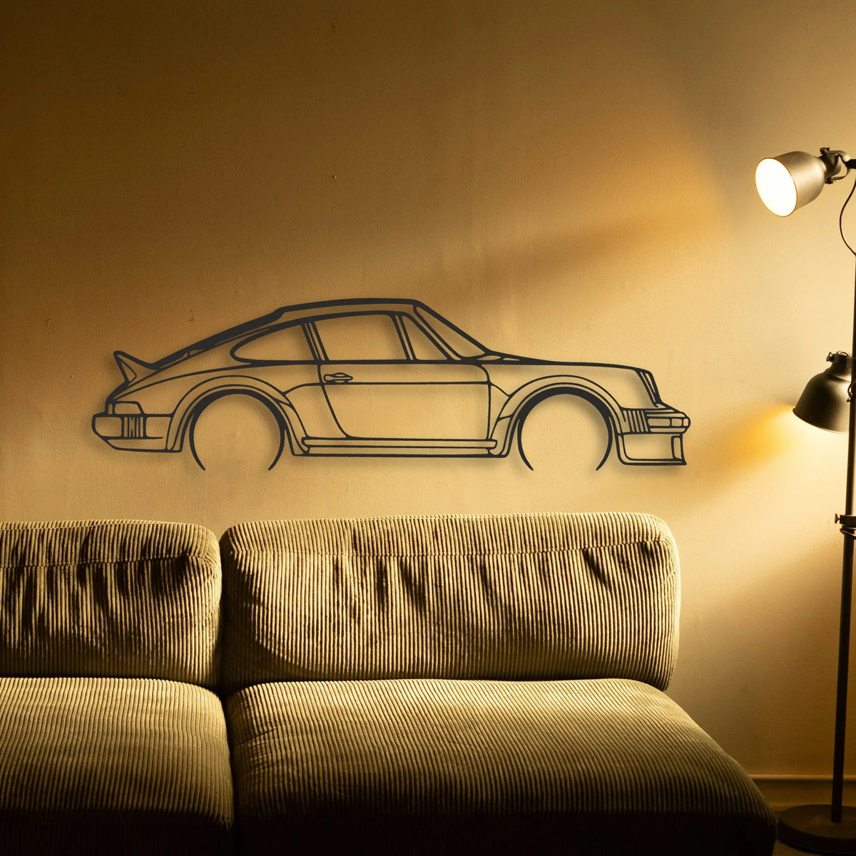 Porsche 911 SC GROUP4 Classic Silhouette Metal Wall Art - Tinvibe