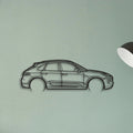 Porsche Macan GTS 95b Classic Silhouette Metal Wall Art - Tinvibe