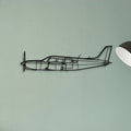 Praetor 600 Classic Aircraft Silhouette Metal Wall Art - Tinvibe