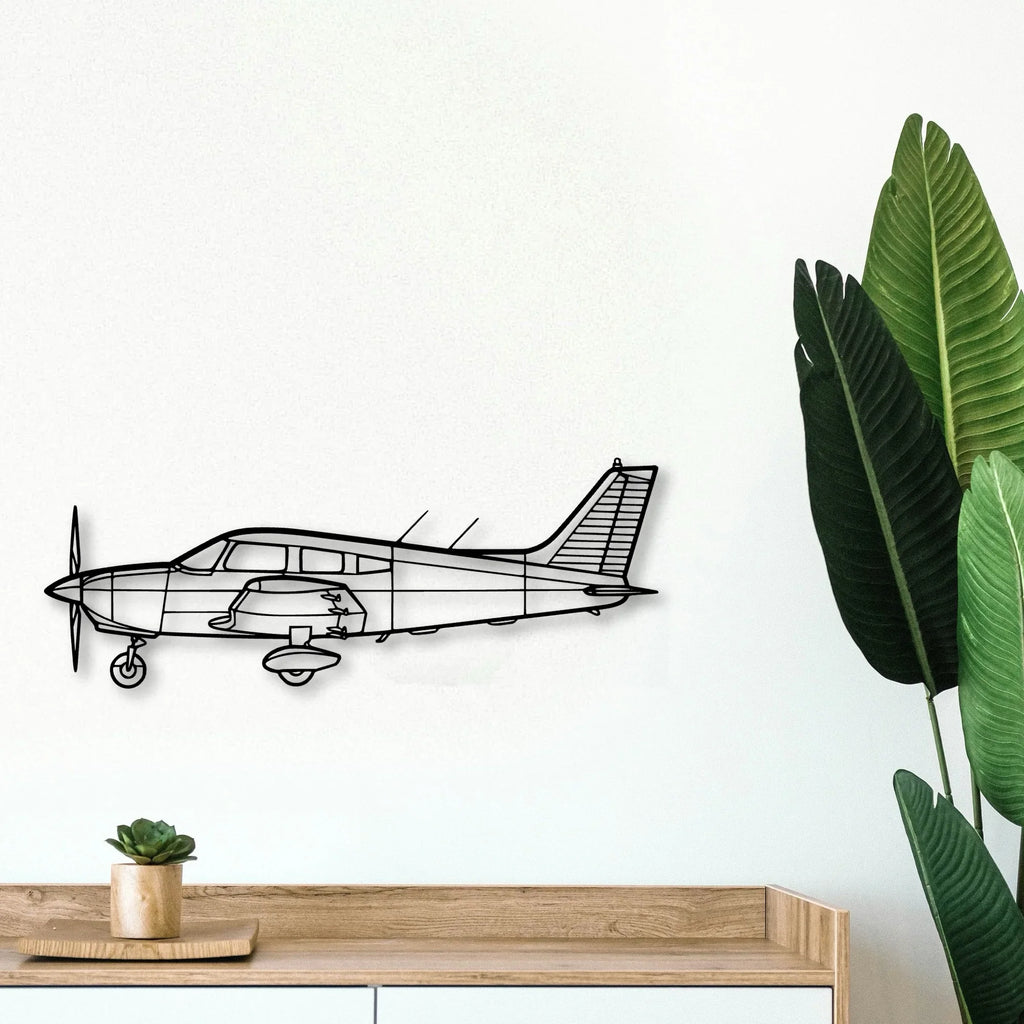 R 44 Clipper Ii Classic Aircraft Silhouette Metal Wall Art - Tinvibe