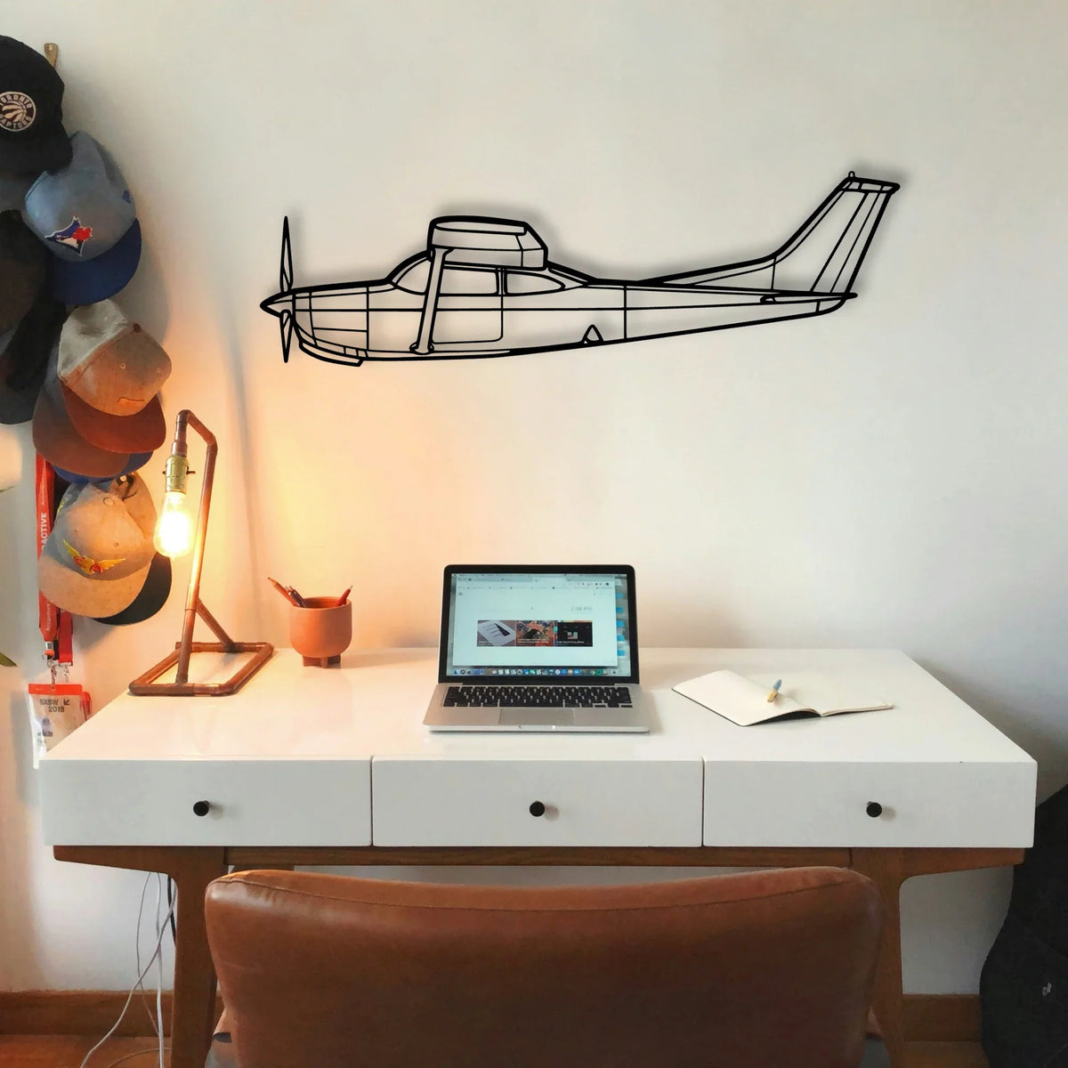 R182 3 Classic Aircraft Silhouette Metal Wall Art - Tinvibe