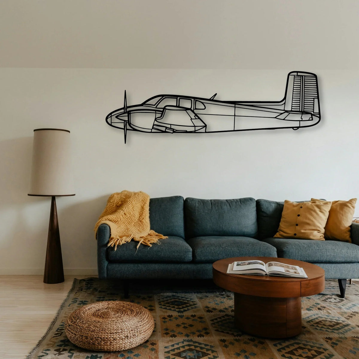 R3000 160 Classic Aircraft Silhouette Metal Wall Art - Tinvibe