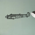 Rc 45 Classic Aircraft Silhouette Metal Wall Art - Tinvibe