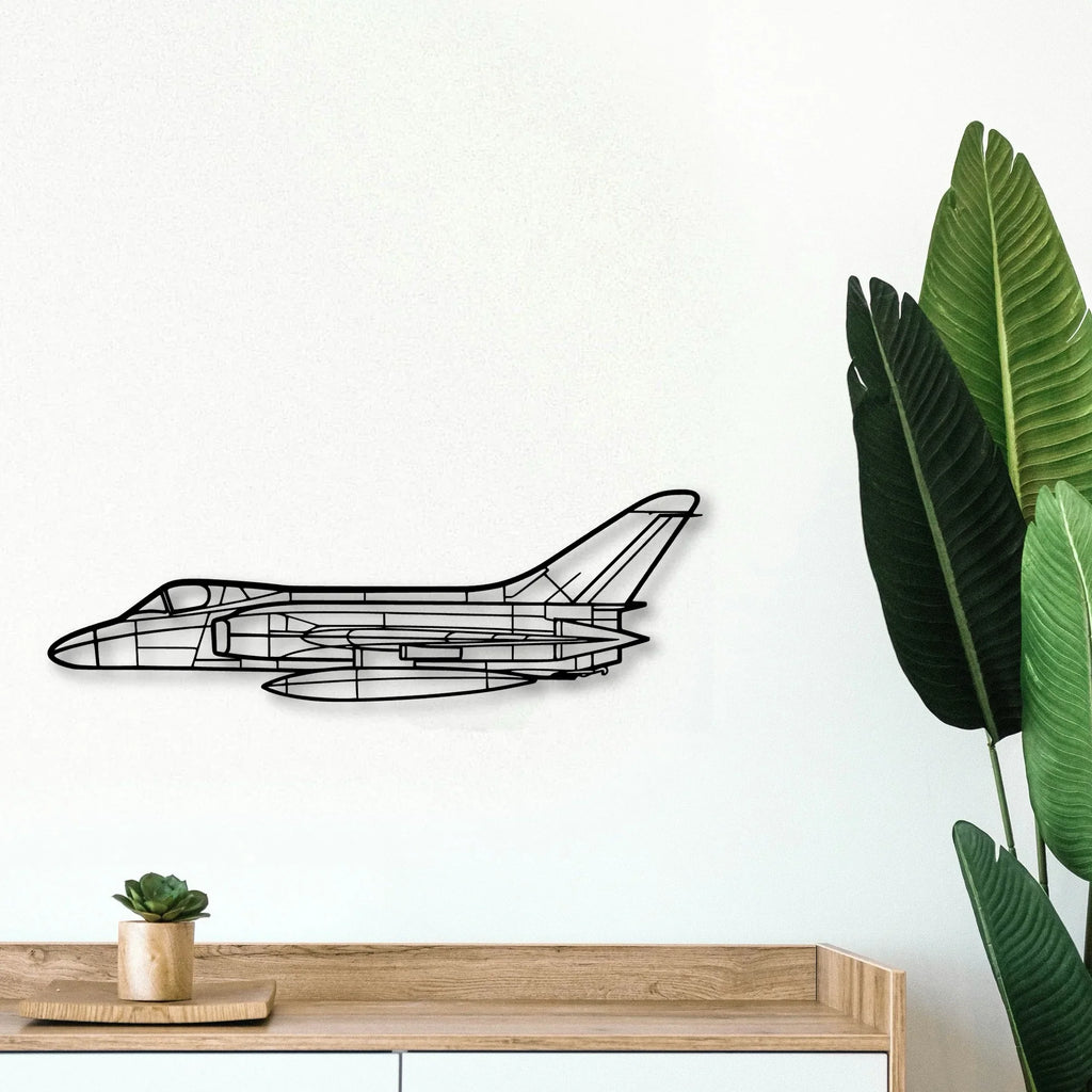 Rf 8G Classic Aircraft Silhouette Metal Wall Art - Tinvibe