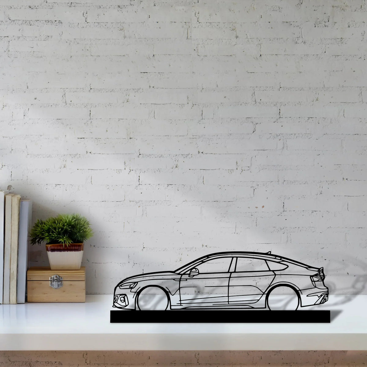 rs5-sportback Silhouette Metal Art Stand - Tinvibe