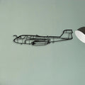Rv 10 Classic Aircraft Silhouette Metal Wall Art - Tinvibe