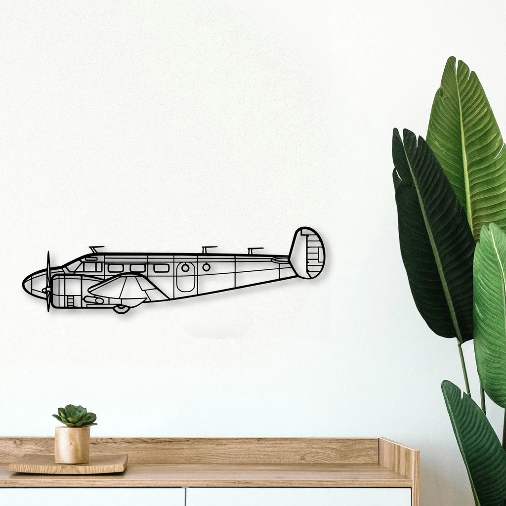 Rv 12IS Classic Aircraft Silhouette Metal Wall Art - Tinvibe