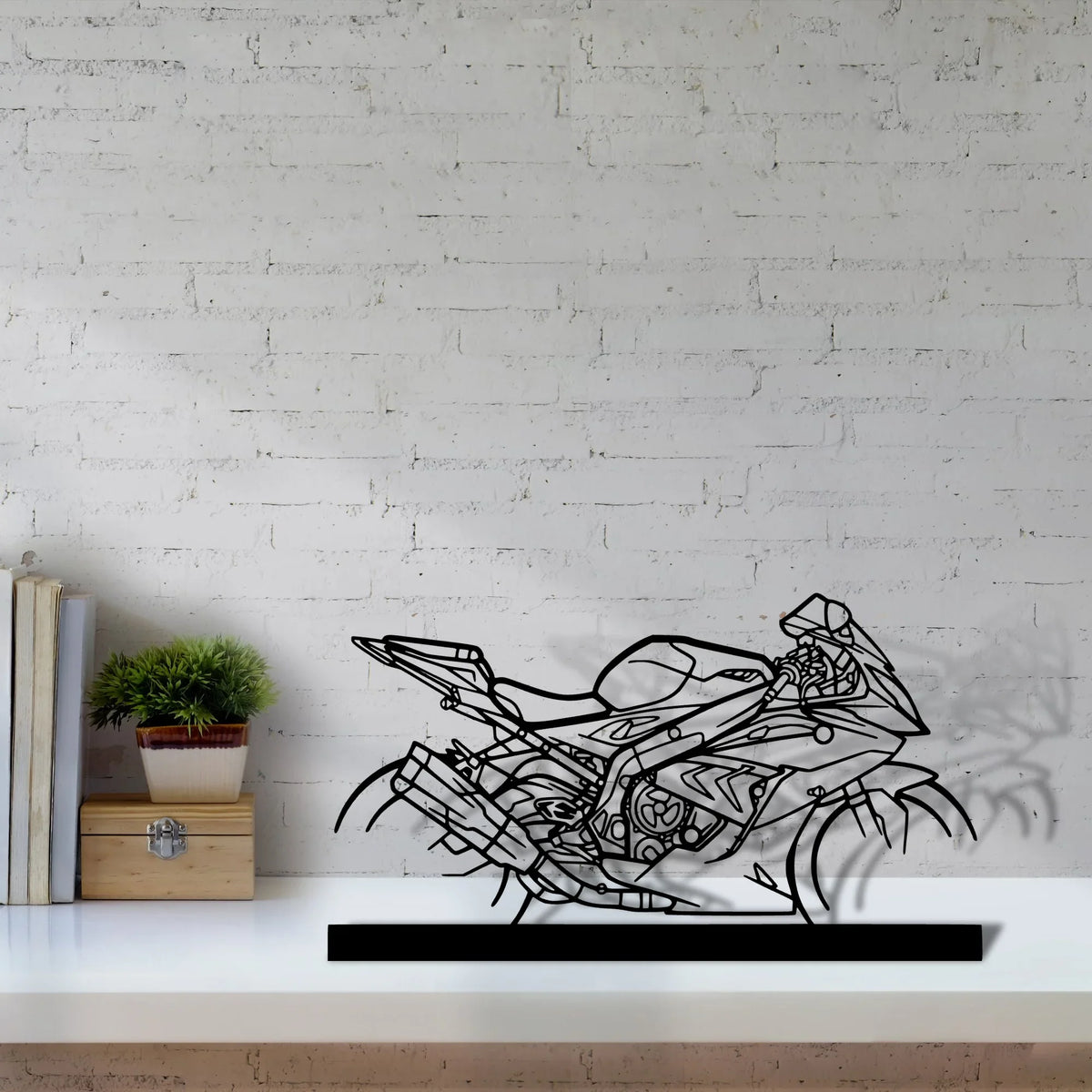 s1000rr Silhouette Metal Art Stand - Tinvibe
