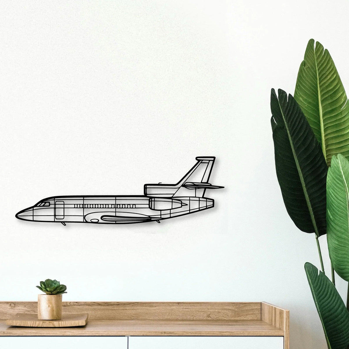 Savage Cruiser Classic Aircraft Silhouette Metal Wall Art - Tinvibe