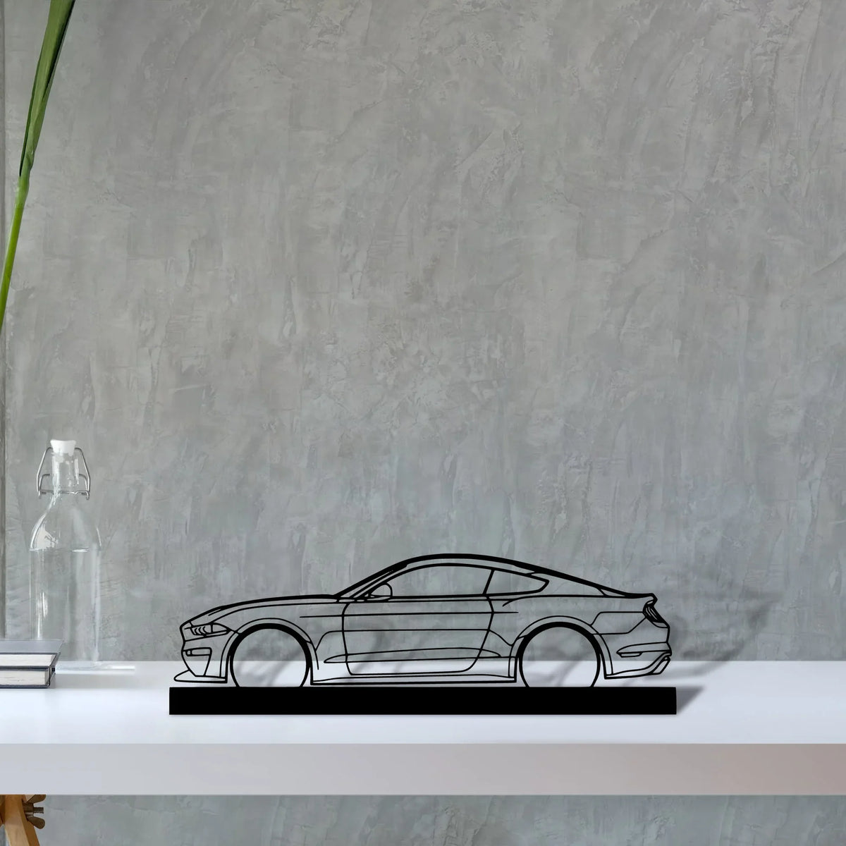 sm-edition-mustang Silhouette Metal Art Stand - Tinvibe