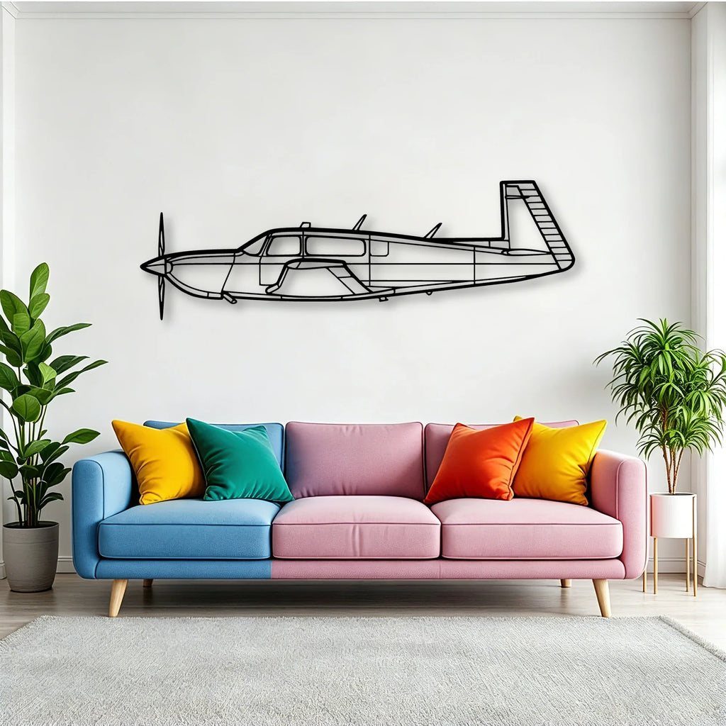 Spitfire Mk Xiv Classic Aircraft Silhouette Metal Wall Art - Tinvibe