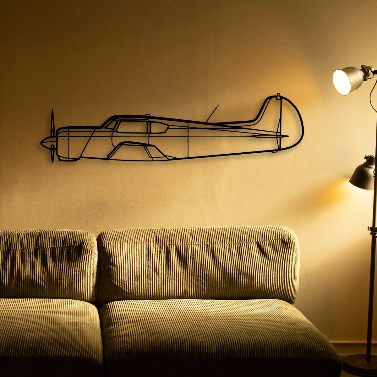SR22T Gts Classic Aircraft Silhouette Metal Wall Art - Tinvibe