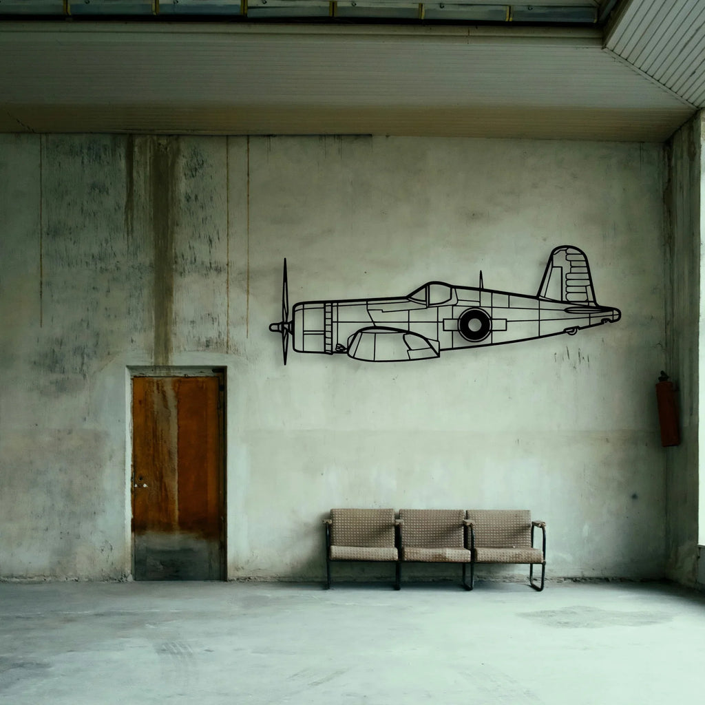 Stearman 2 Classic Aircraft Silhouette Metal Wall Art - Tinvibe