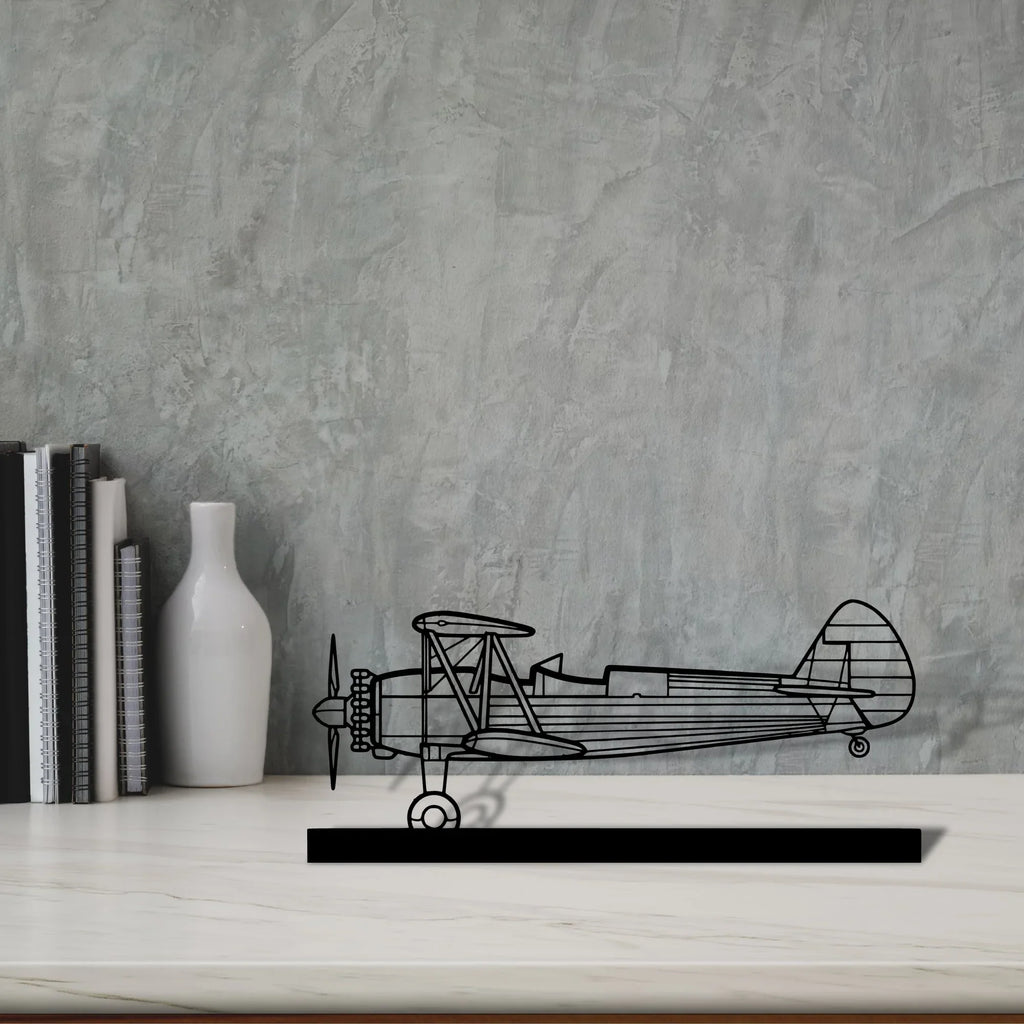 stearman-75-2 Silhouette Metal Art Stand - Tinvibe