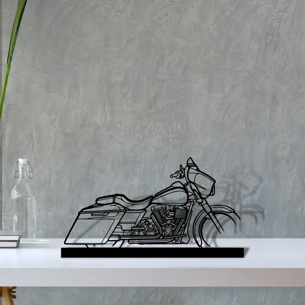 street-glide-2014 Silhouette Metal Art Stand - Tinvibe